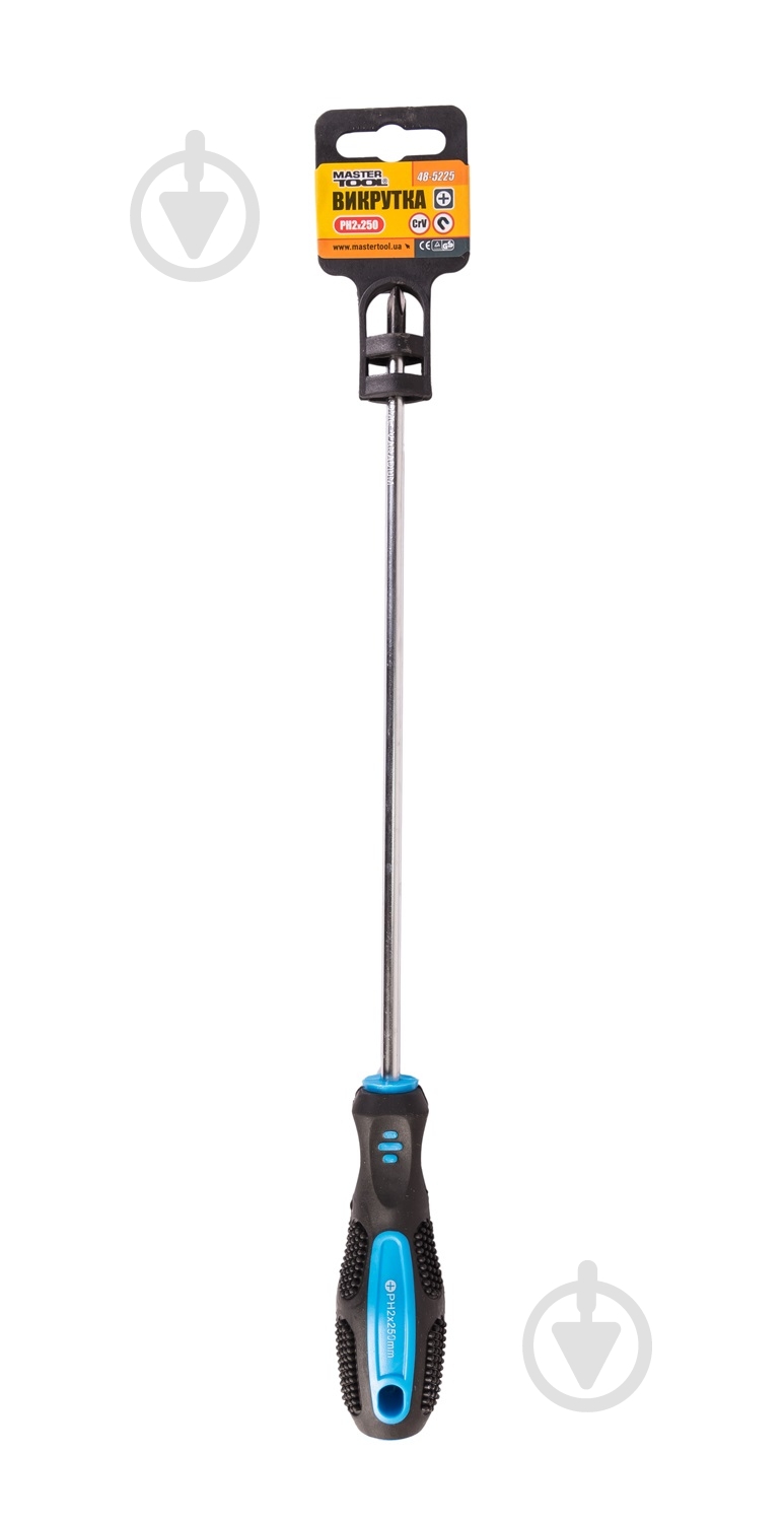 Отвертка MasterTool крестовая РН2x250 мм 48-5225 - фото 3