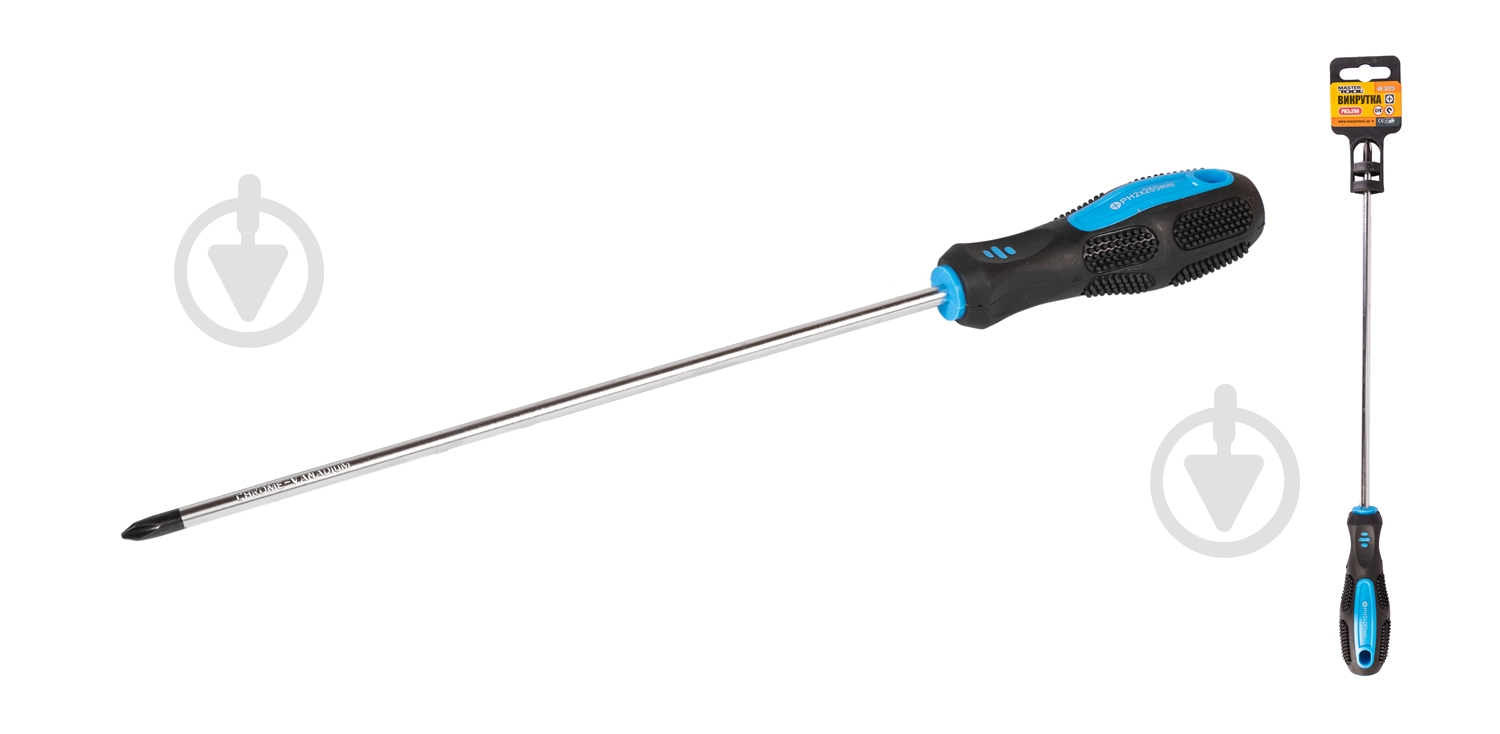 Отвертка MasterTool крестовая РН2x250 мм 48-5225 - фото 2