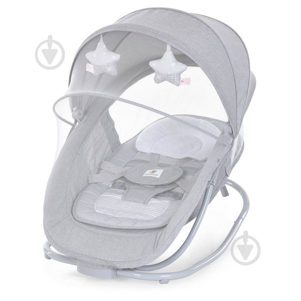 Укачивающий центр Mastela 2 в 1 светло-серый 8113 - фото 1 Укачивающий центр Mastela 2 в 1 светло-серый 8113 - фото 1