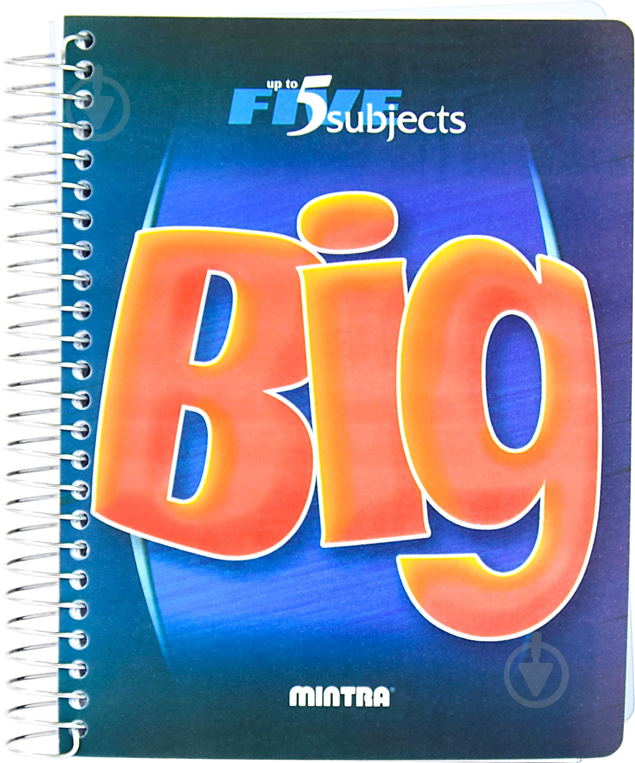 Блокнот Big A5 160 листов синий с рисунком Mintra - фото 1