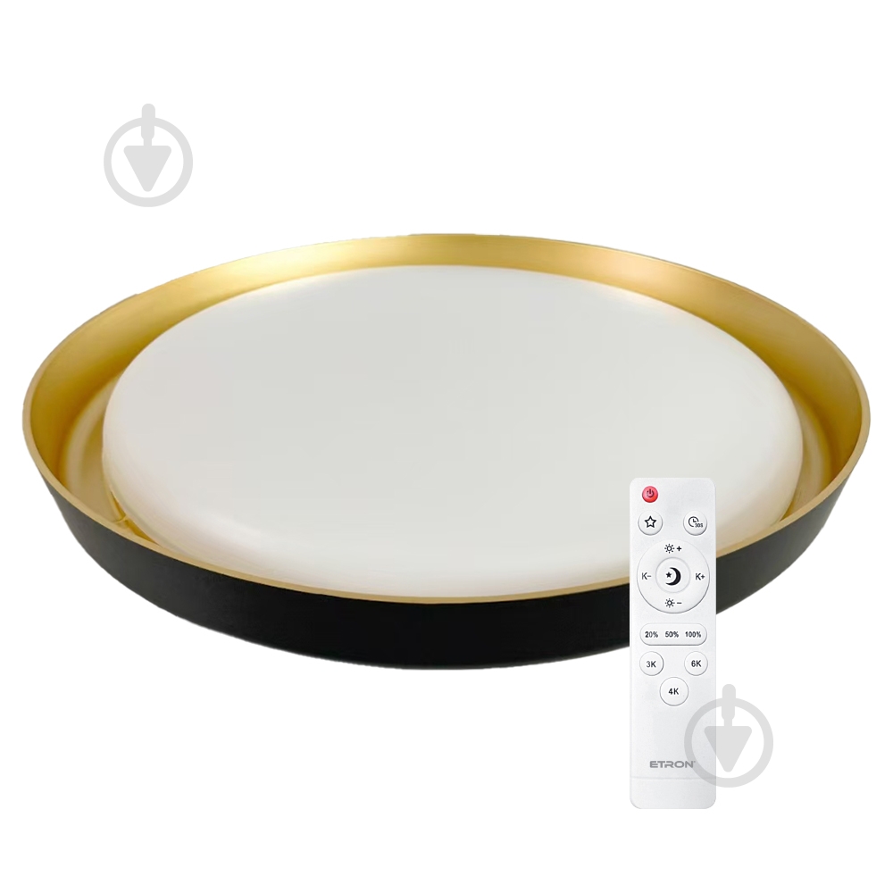 Светильник светодиодный ETRON Smart ARRIVAL Gold&Black 45 Вт 3000К 4000К 6500К К 1-ESP-2001 - фото 1 Светильник светодиодный ETRON Smart ARRIVAL Gold&Black 45 Вт 3000К 4000К 6500К К 1-ESP-2001 - фото 1