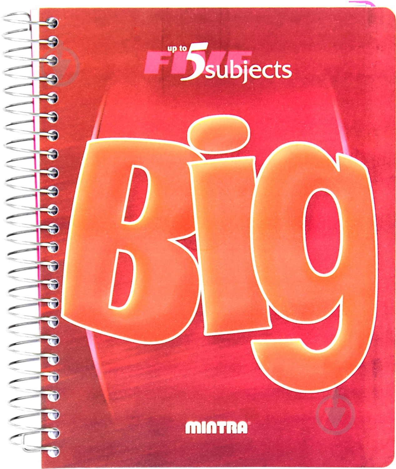 Блокнот Big A5 160 листов красный с рисунком Mintra - фото 1