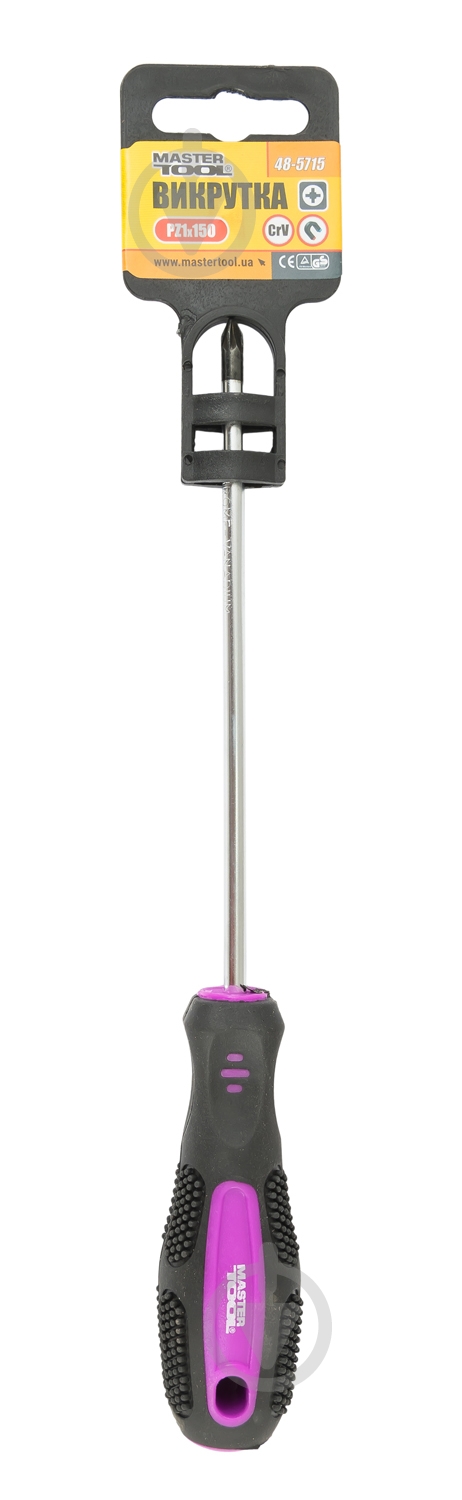 Отвертка MasterTool крестовая РZ1x150 мм 48-5715 - фото 3 Отвертка MasterTool крестовая РZ1x150 мм 48-5715 - фото 3