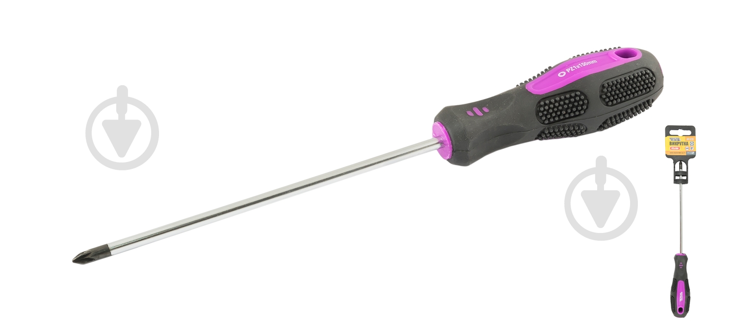 Отвертка MasterTool крестовая РZ1x150 мм 48-5715 - фото 2 Отвертка MasterTool крестовая РZ1x150 мм 48-5715 - фото 2