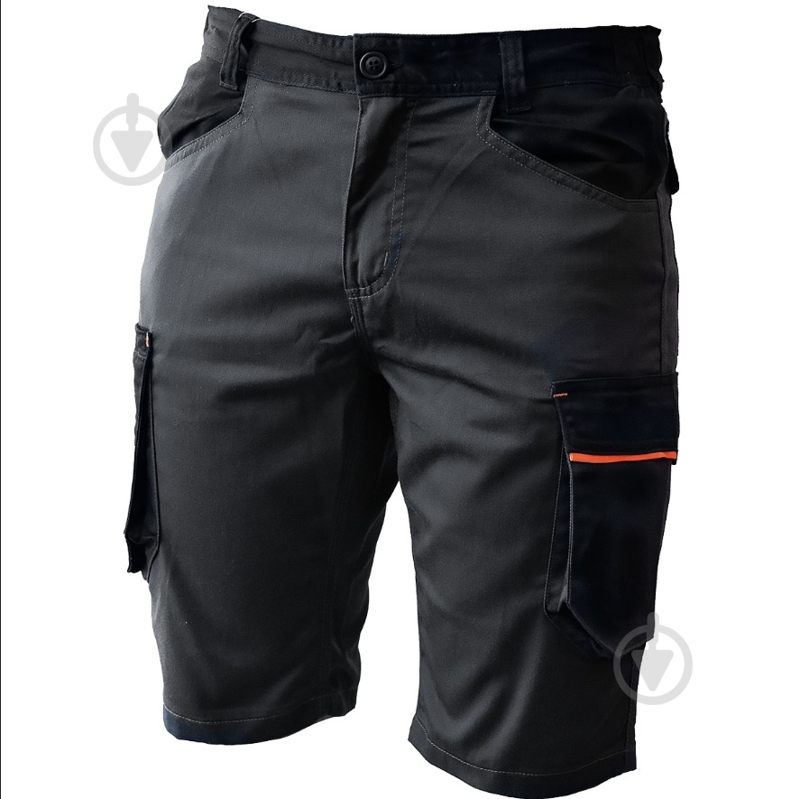 Шорты удлиненные рабочие Delta Plus М2 р. XXL M2BE3GOXX серый с оранжевым - фото 2