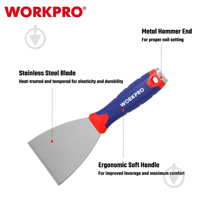Шпатель малярный WORKPRO WP321013 WP321013 - фото 4