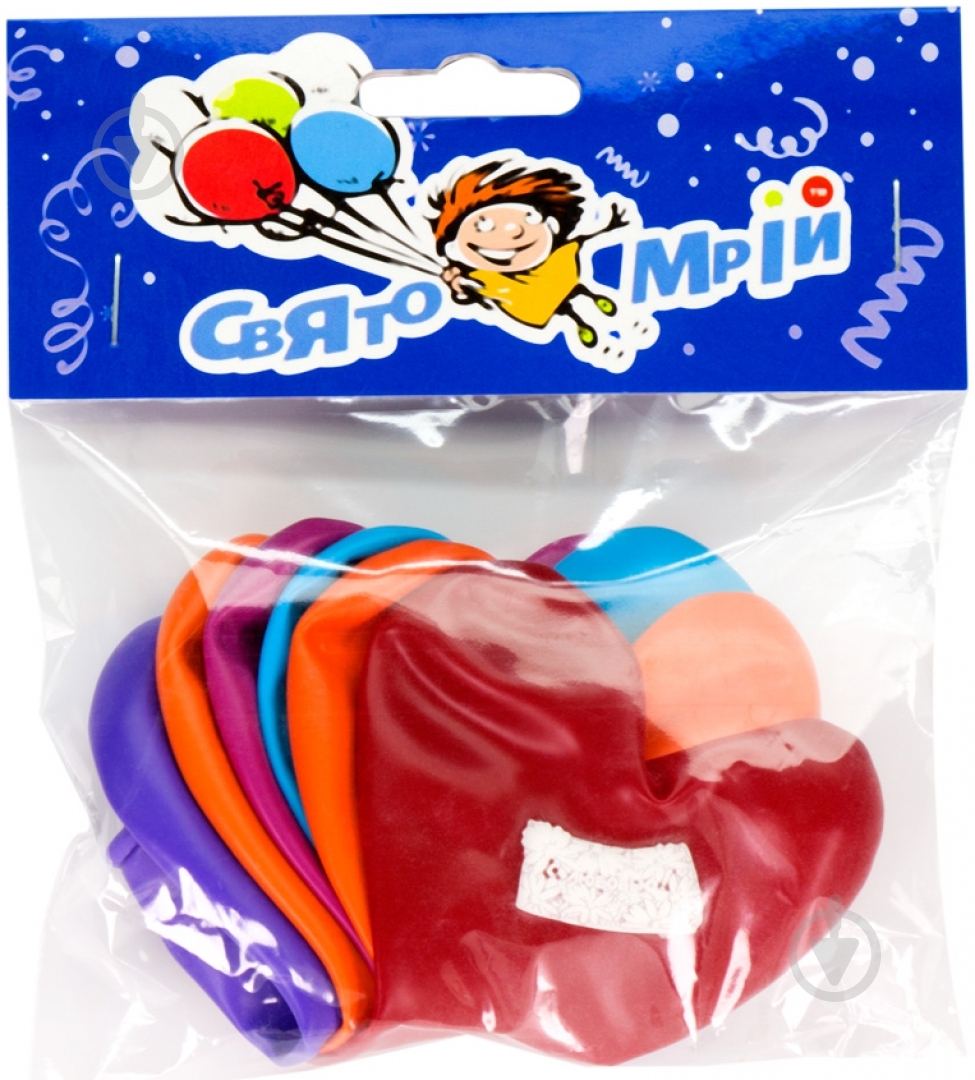 Набор шаров Сердца 6 шт. - фото 1