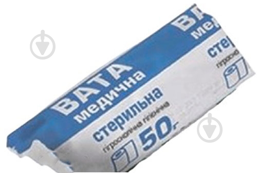 Вата Юрія-Фарм 50 г рулон стерильна 1 шт. - фото 1 Вата Юрія-Фарм 50 г рулон стерильна 1 шт. - фото 1