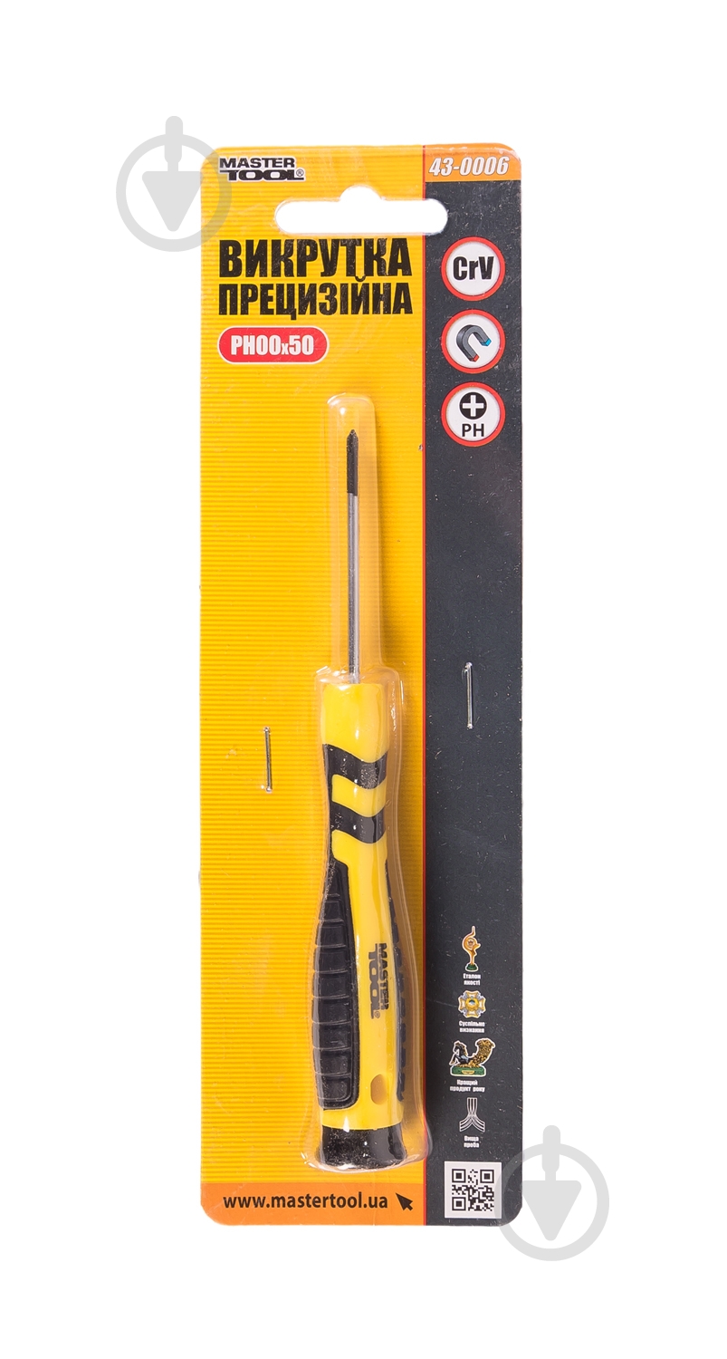 Отвертка MasterTool PH00x50 мм 43-0006 - фото 3 Отвертка MasterTool PH00x50 мм 43-0006 - фото 3