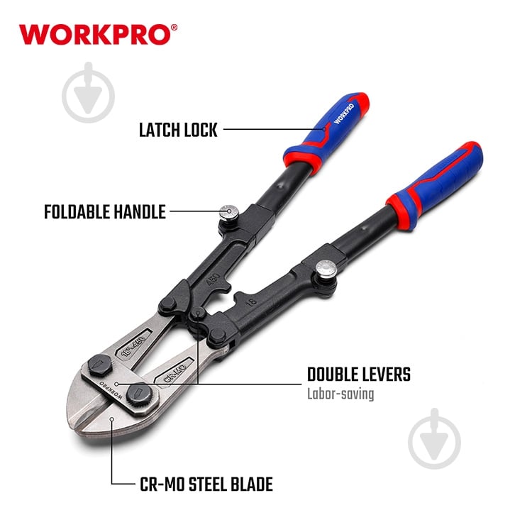 Болторез WORKPRO 1 шт. WP216009 - фото 9