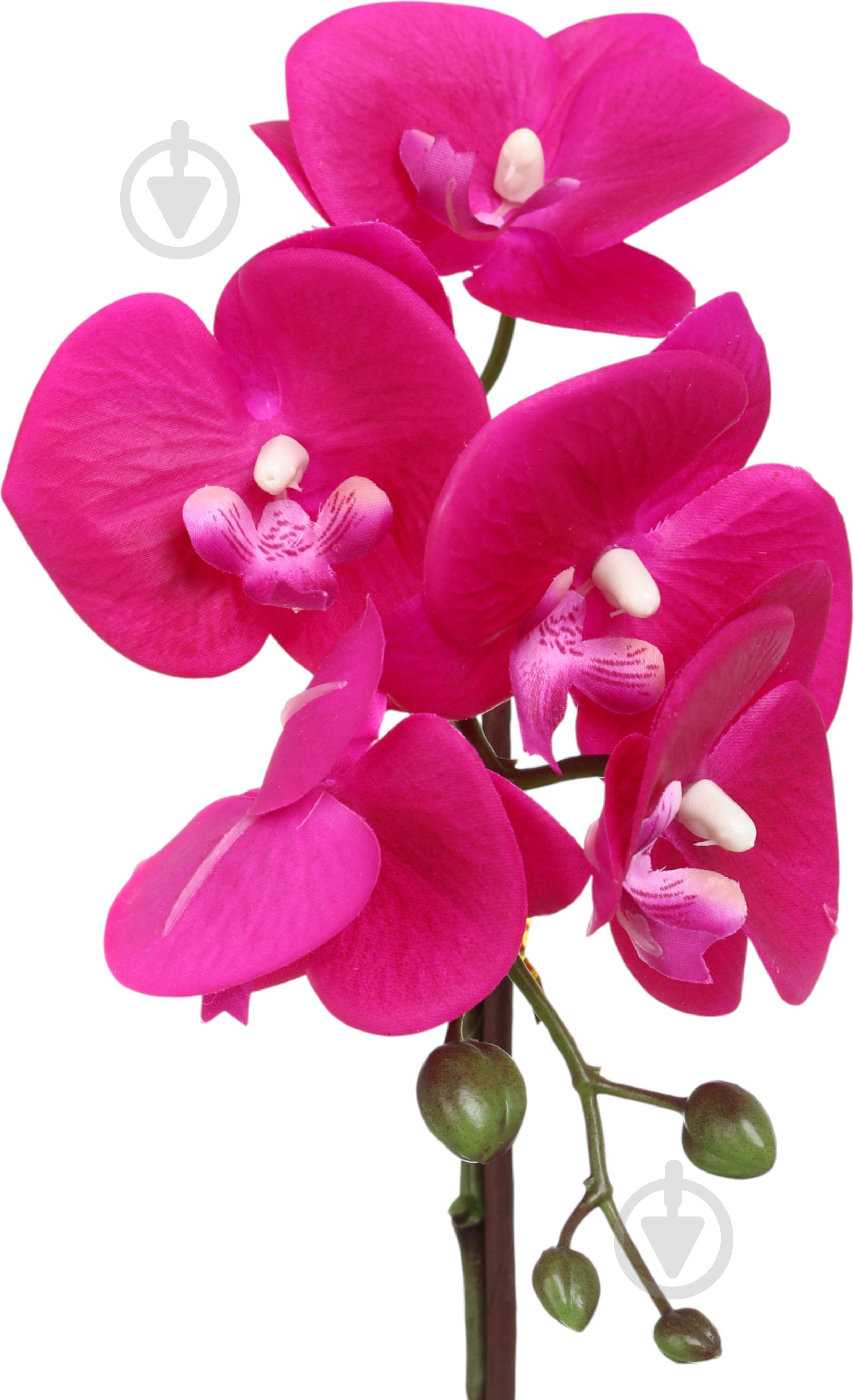Цветок искусственный Орхидея розовая в серебряном пластиковом горшке 45 см - фото 2 Цветок искусственный Орхидея розовая в серебряном пластиковом горшке 45 см - фото 2