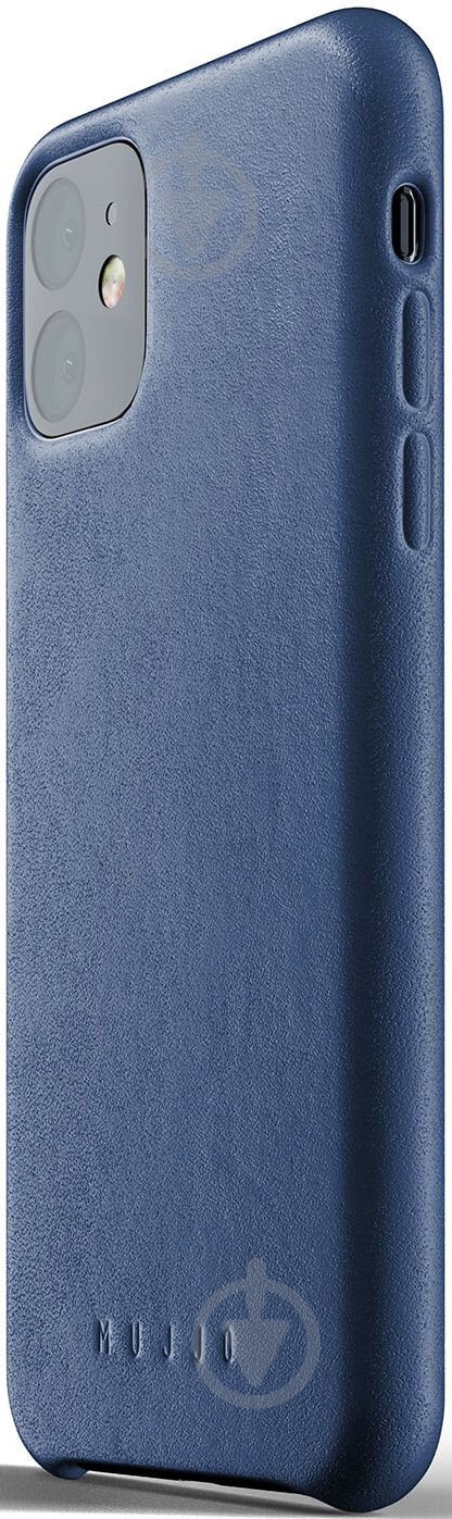 Накладка на корпус MUJJO Full Leather для Apple iPhone 11 monaco blue - фото 3