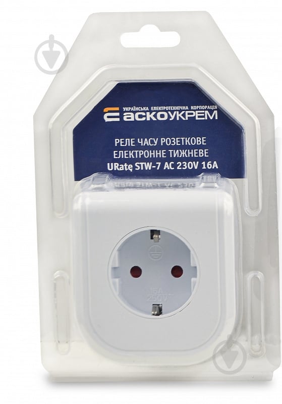 Таймер электронный АСКОУКРЕМ недельный URate STW-7 AC 230V 16A - фото 1 Таймер электронный АСКОУКРЕМ недельный URate STW-7 AC 230V 16A - фото 1