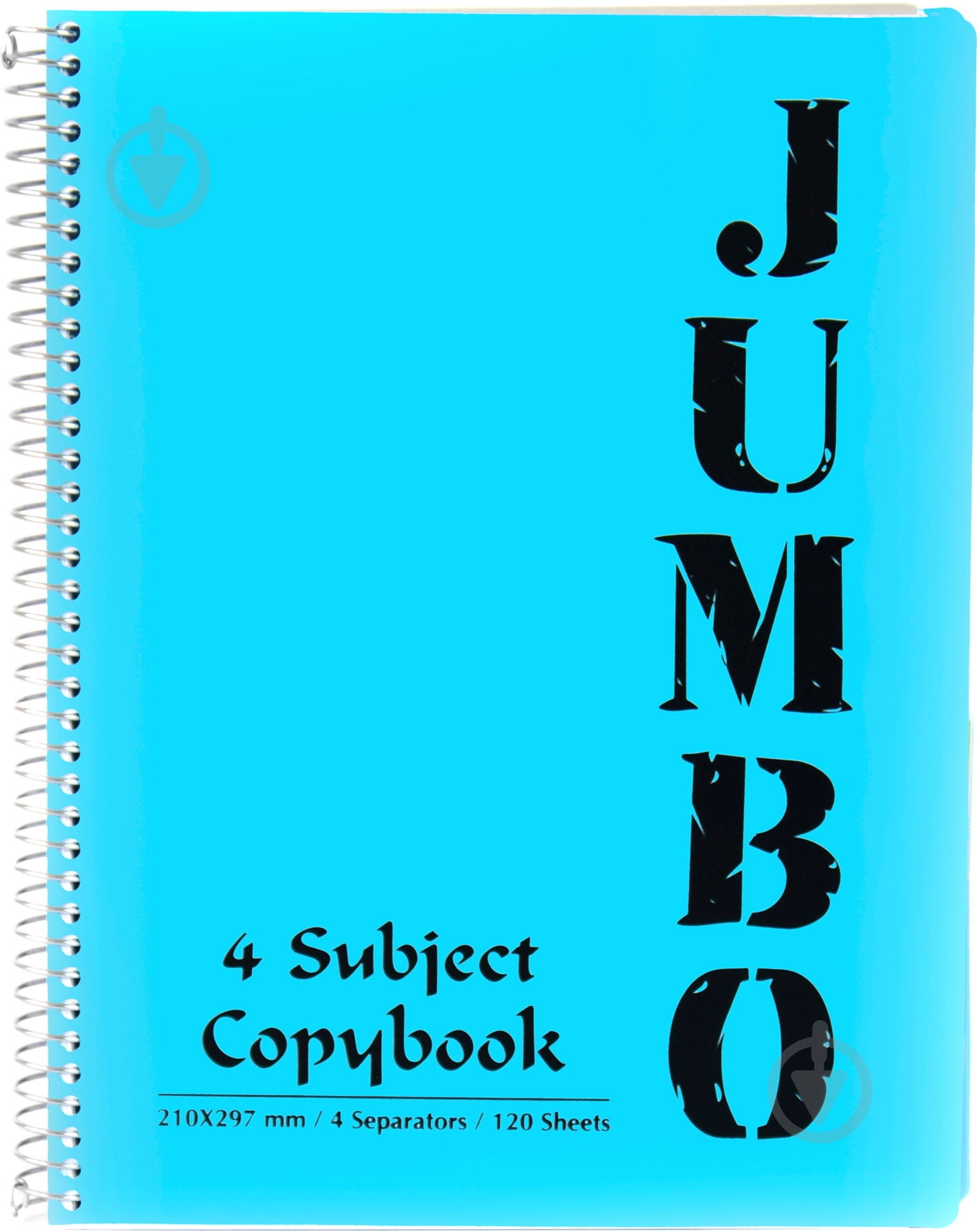 Блокнот Jumbo A4 120 листов голубой с рисунком Mintra - фото 1