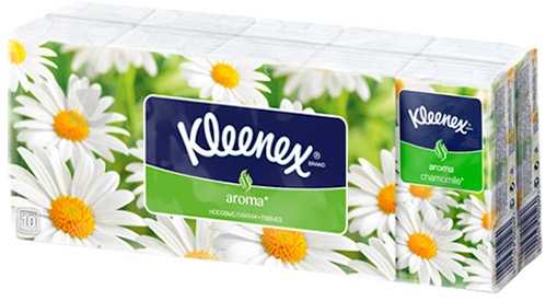 Носові хустинки кишеньки Kleenex з ароматом ромашки 100 шт. - фото 1