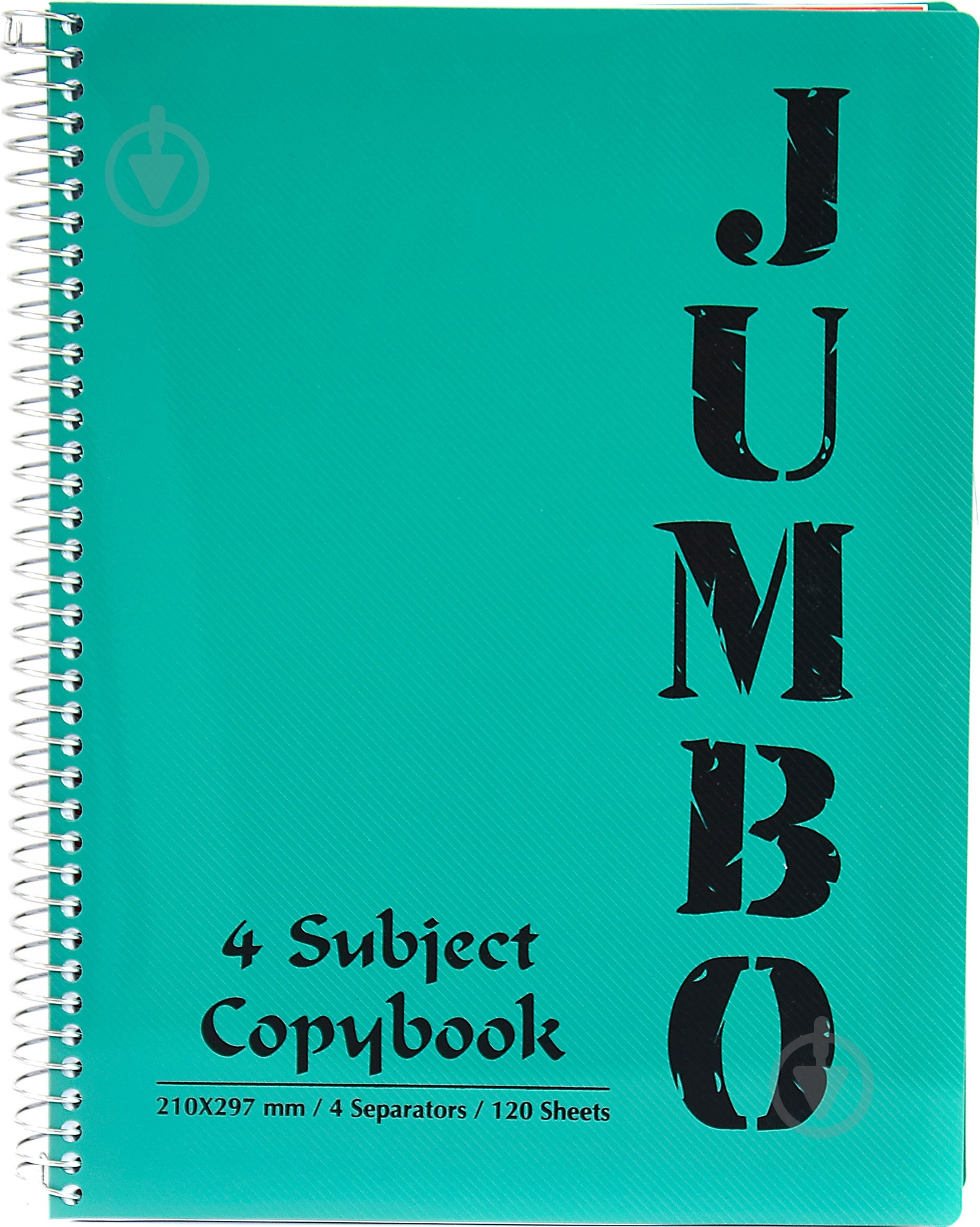 Блокнот Jumbo A4 темно-зелений з малюнком Mintra - фото 1