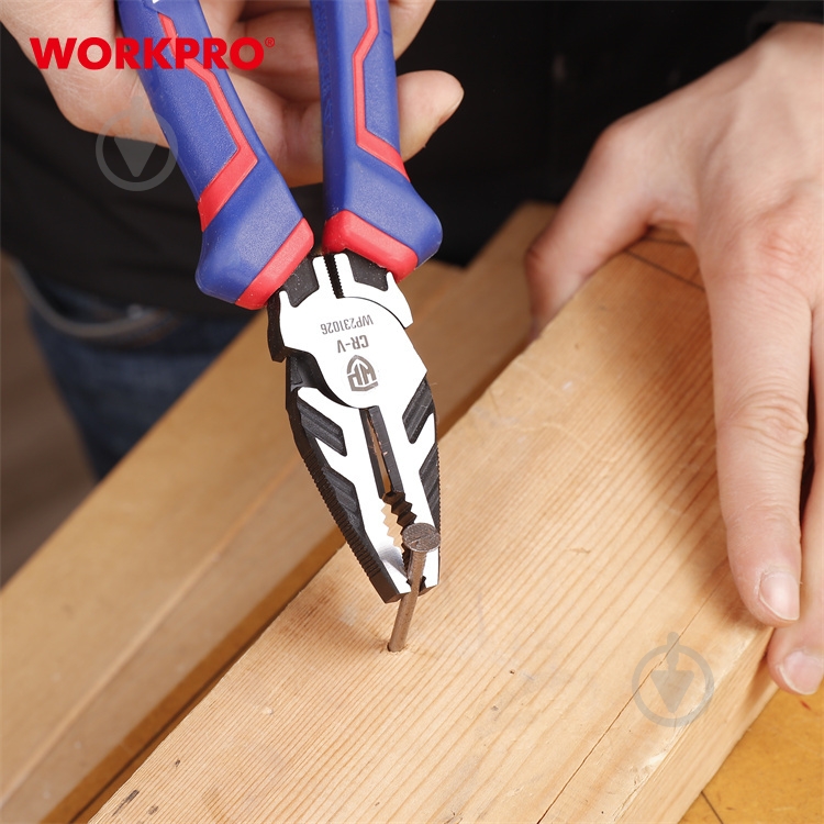Плоскогубцы WORKPRO CR-V PRO PLUS 200 мм 1 шт. WP231026 - фото 7