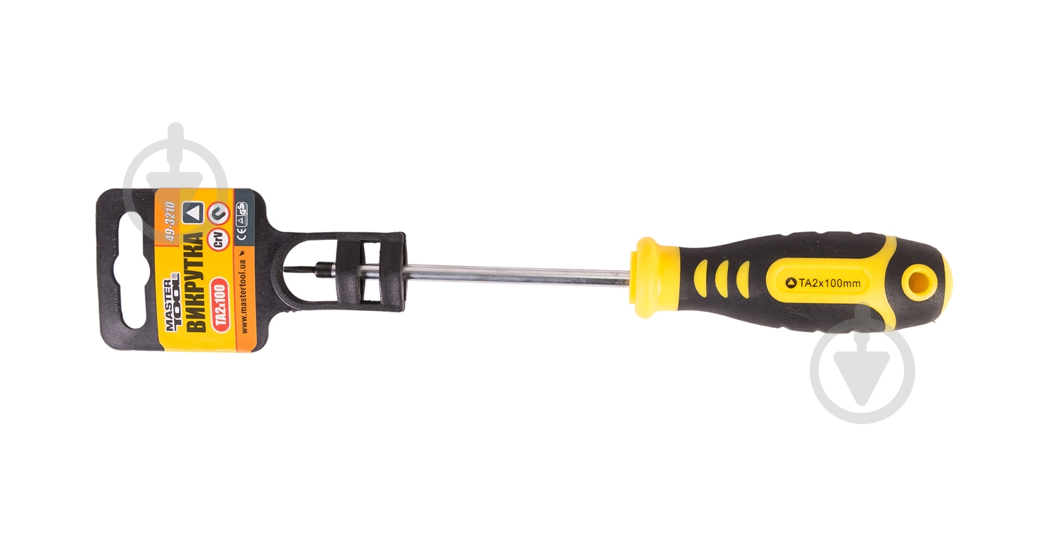Отвертка MasterTool трехгранная TA2x100 мм 49-3210 - фото 3
