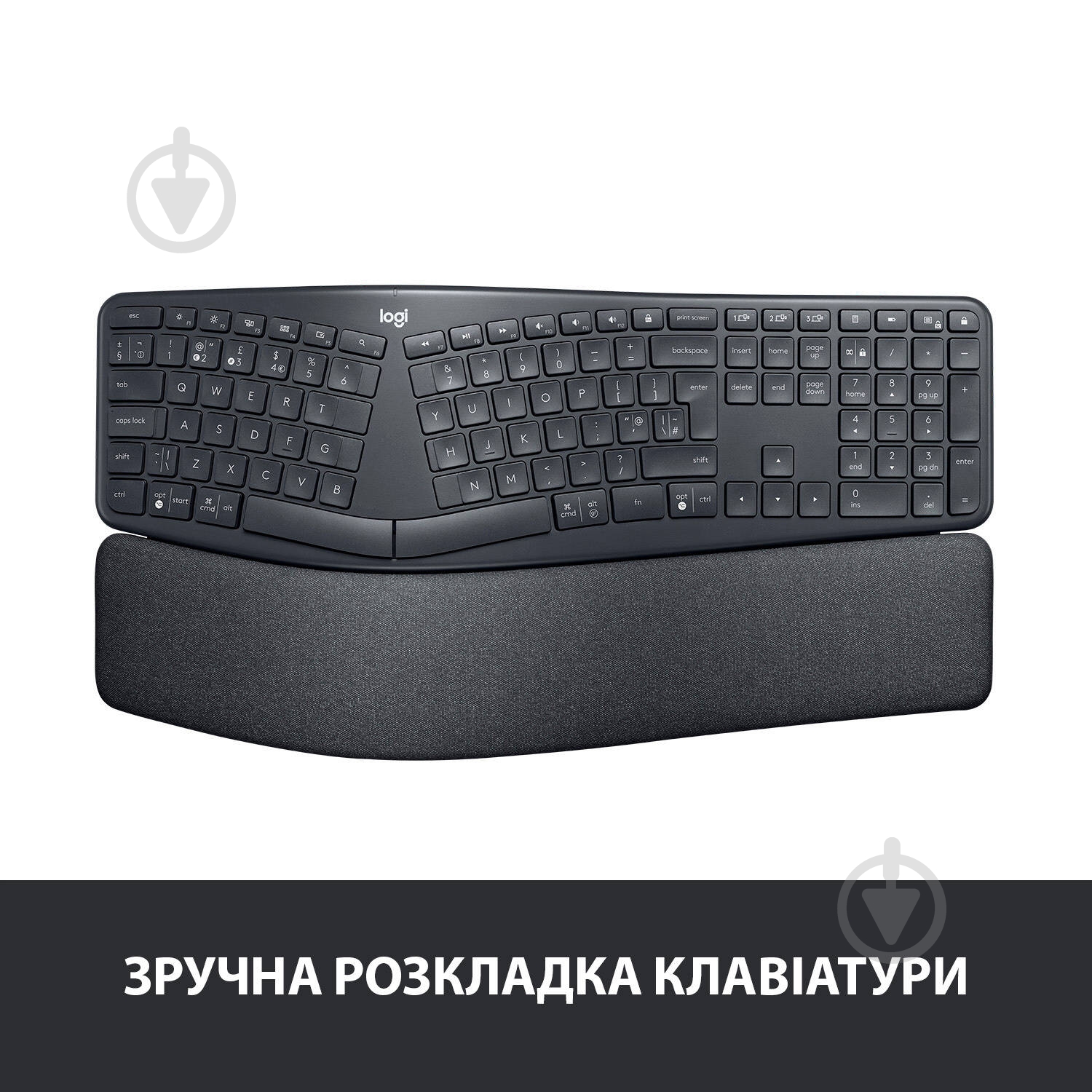 Клавиатура Logitech Ergo K860 USB (920-010110) black - фото 2