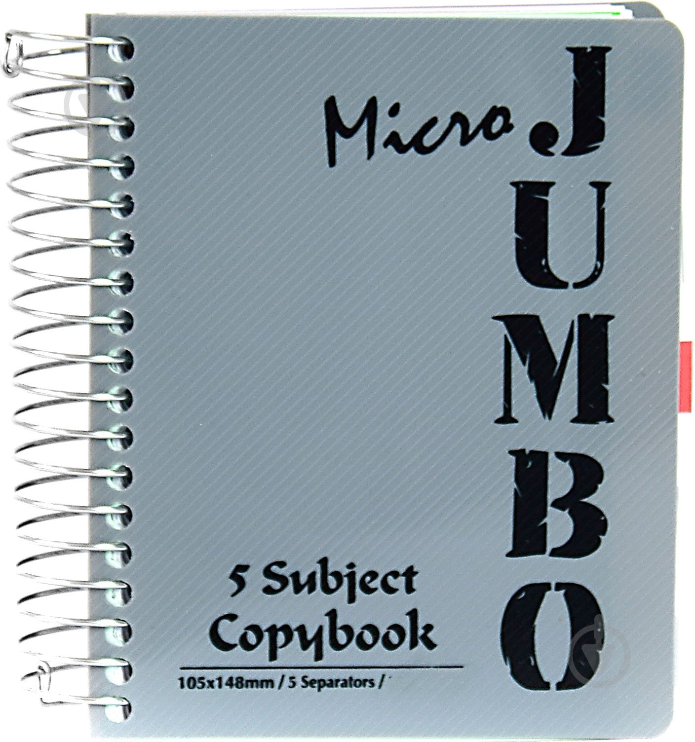 Блокнот Micro Jumbo A6 150 листов серый с рисунком Mintra - фото 1