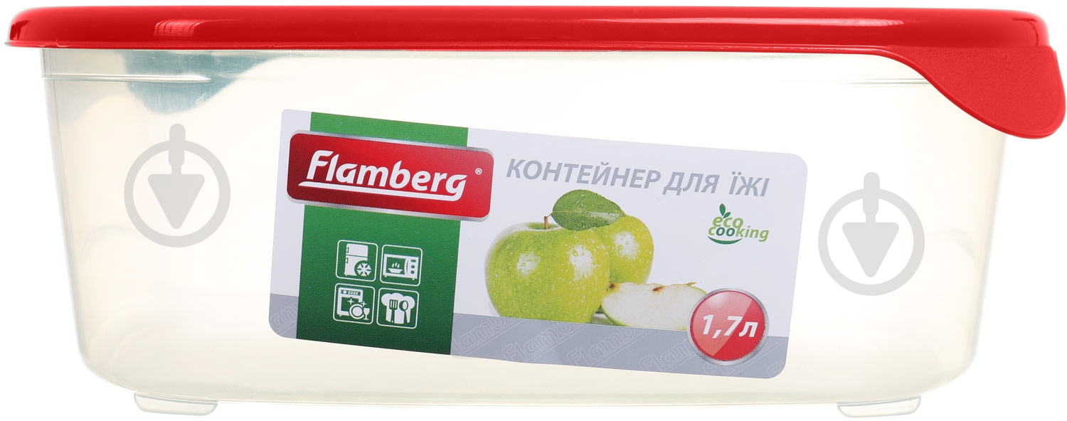 Контейнер для зберігання Flamberg 1,7л червоний - фото 3