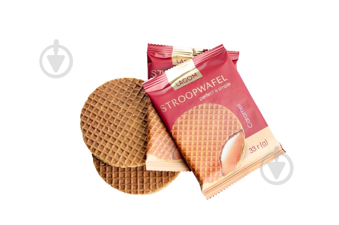 Вафли Lagom Stroopwafel с карамельной начинкой 33 г - фото 1