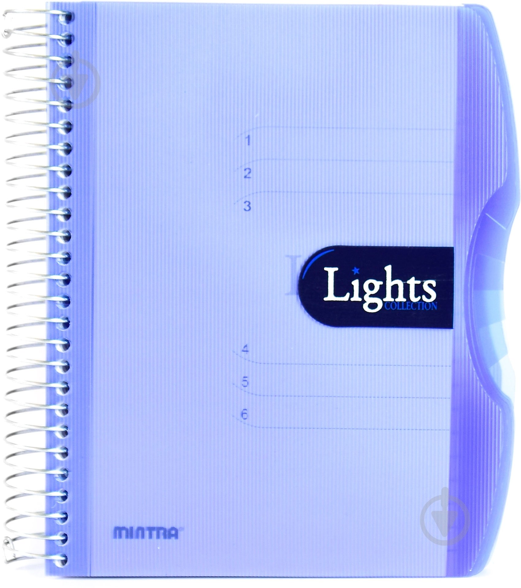 Блокнот Lights A4 150 листов синий с рисунком Mintra - фото 1