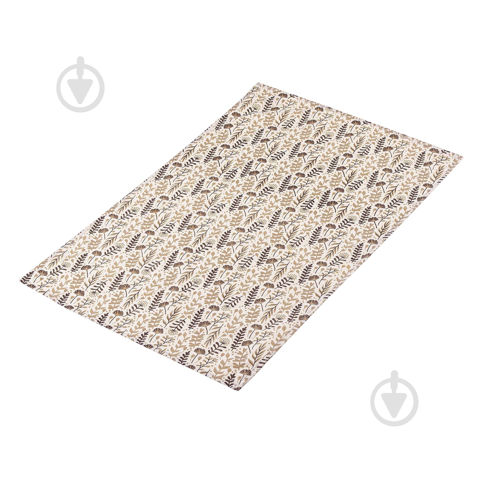 Рушник Цвітіння трав 45x60 см Homeline коричневий - фото 1 Рушник Цвітіння трав 45x60 см Homeline коричневий - фото 1