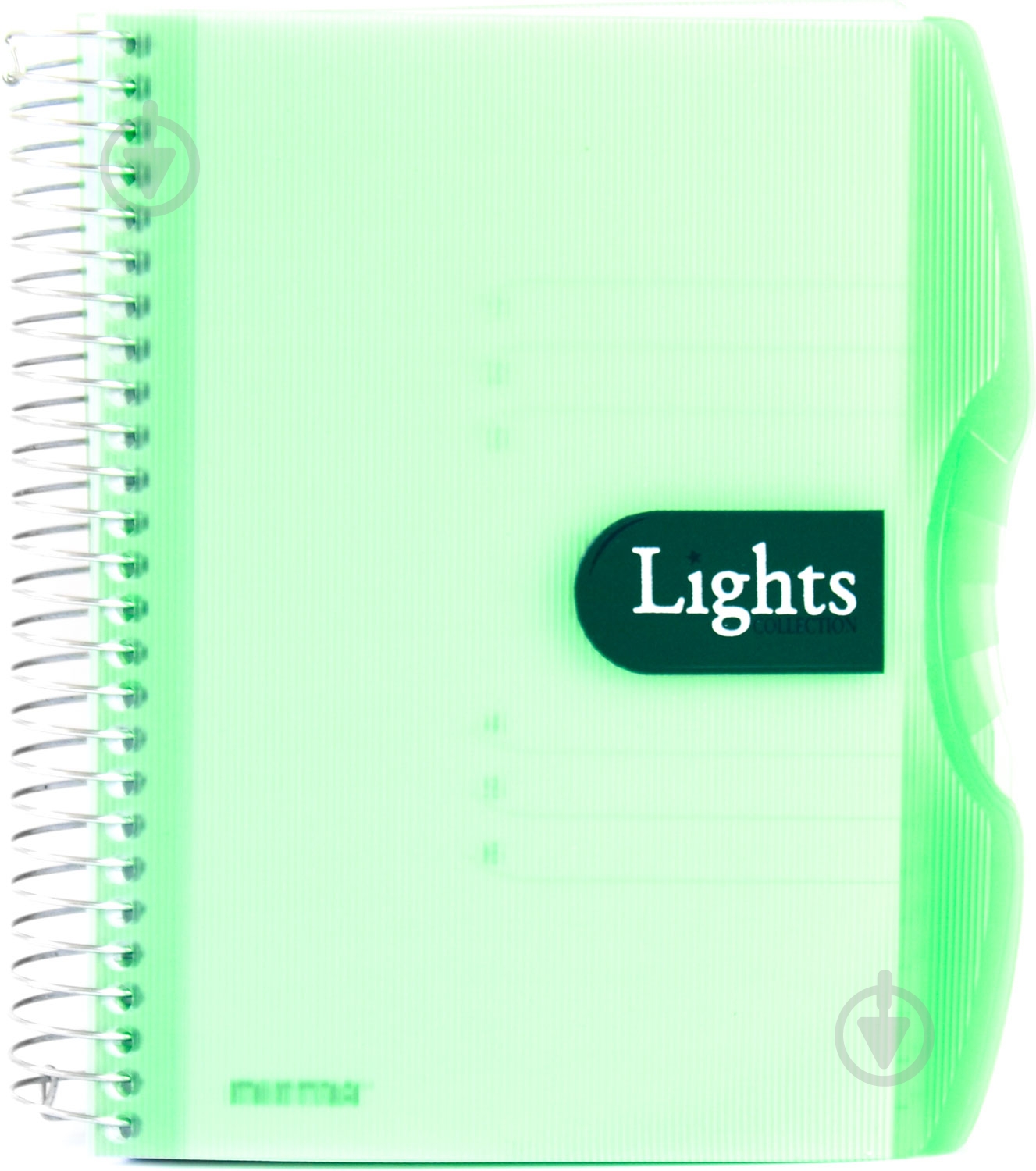Блокнот Lights A5 150 листов зеленый с рисунком Mintra - фото 1