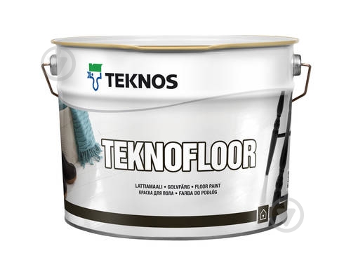 Эмаль TEKNOS TEKNOFLOOR база 1 глянец 9 л - фото 1