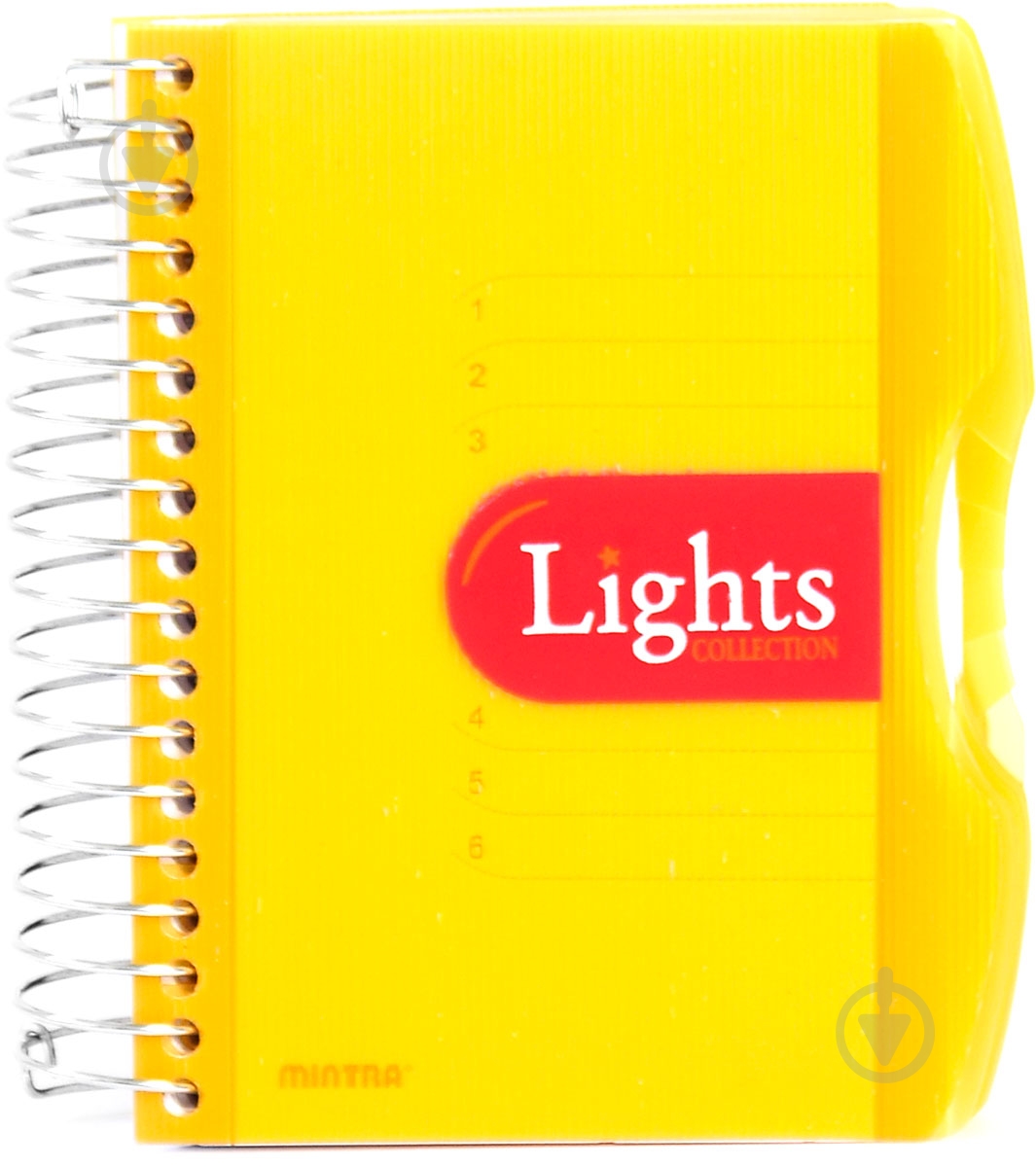 Блокнот Lights A6 150 листов оранжевый с рисунком Mintra - фото 1