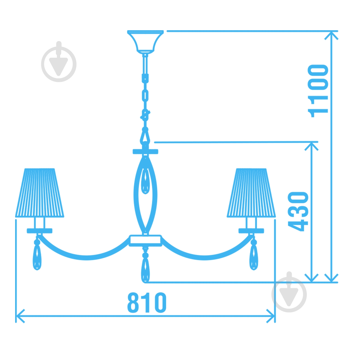 Люстра Victoria Lighting 8x40 Вт E14 хром Chanel/SP8 - фото 2 Люстра Victoria Lighting 8x40 Вт E14 хром Chanel/SP8 - фото 2