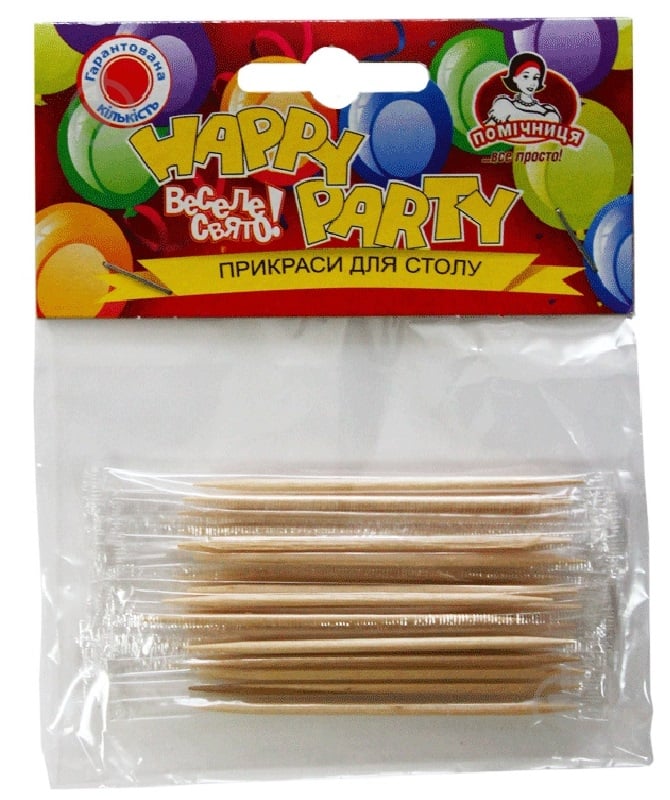 Зубочистки бамбуковые Помічниця в индивидуальной упаковке 25 шт. - фото 1 Зубочистки бамбуковые Помічниця в индивидуальной упаковке 25 шт. - фото 1