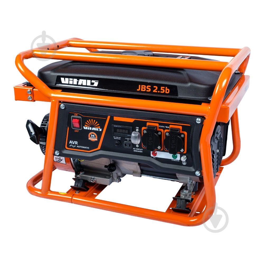 Генератор бензиновый Vitals JBS 2.5b 2,5 кВт / 2,8 кВт 220 В 88861N - фото 2