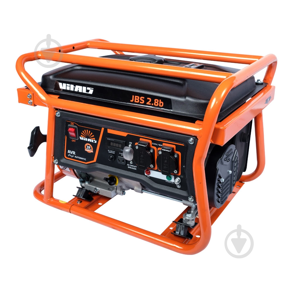 Генератор бензиновый Vitals JBS 2.8b 2,8 кВт / 3 кВт 230 В 88862N - фото 2