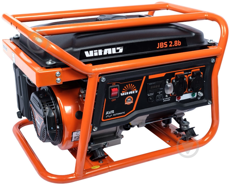 Генератор бензиновый Vitals JBS 2.8b 2,8 кВт / 3 кВт 230 В 88862N - фото 1
