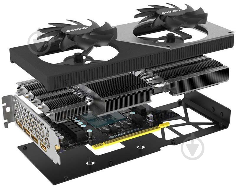 Відеокарта Inno3D GeForce RTX 4070 12GB GDDR6X 192bit (N40702-126X-185252N) - фото 8 Відеокарта Inno3D GeForce RTX 4070 12GB GDDR6X 192bit (N40702-126X-185252N) - фото 8