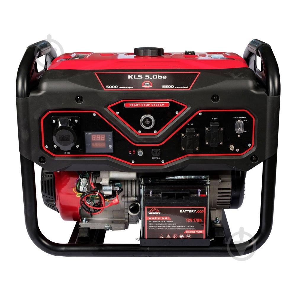 Генератор бензиновий Vitals KLS 5.0be 5 кВт / 5,5 кВт 230 В 88868N - фото 1