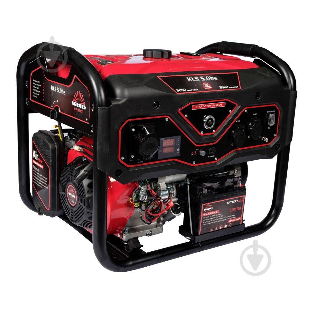 Генератор бензиновий Vitals KLS 5.0be 5 кВт / 5,5 кВт 230 В 88868N - фото 2