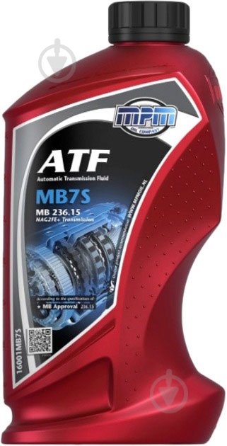 Масло трансмиссионное MPM OIL MB7S ATF 1 л (16001MB7S) - фото 1 Масло трансмиссионное MPM OIL MB7S ATF 1 л (16001MB7S) - фото 1