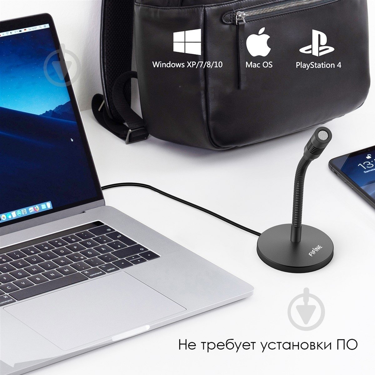 Микрофон FIFINE K050 Black - фото 4