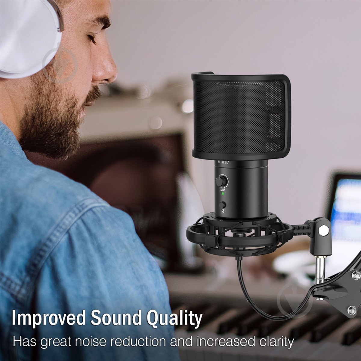 Микрофон FIFINE T683 Black - фото 8