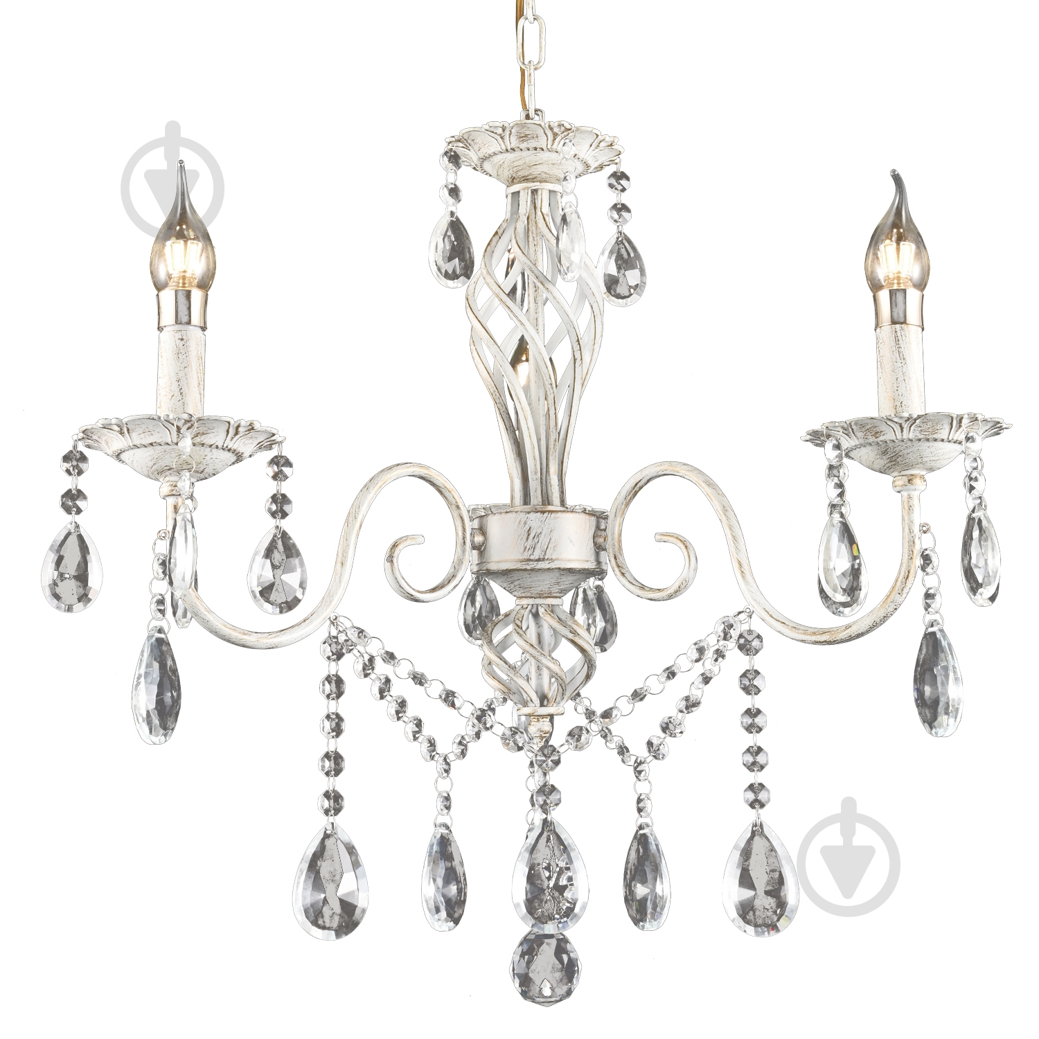 Люстра Victoria Lighting 3x40 Вт E14 белый Barbara/SP3 - фото 1