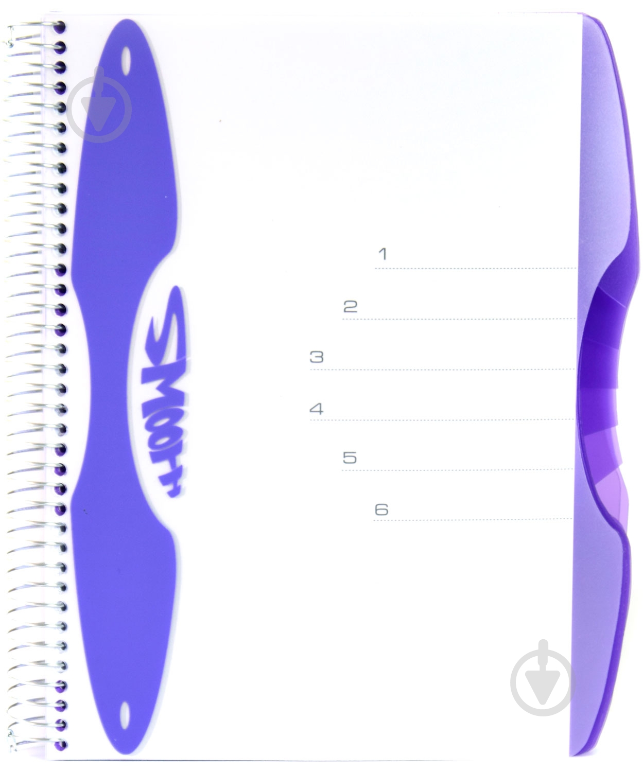 Блокнот Smooth A4 150 листов фиолетовый с рисунком Mintra - фото 1 Блокнот Smooth A4 150 листов фиолетовый с рисунком Mintra - фото 1