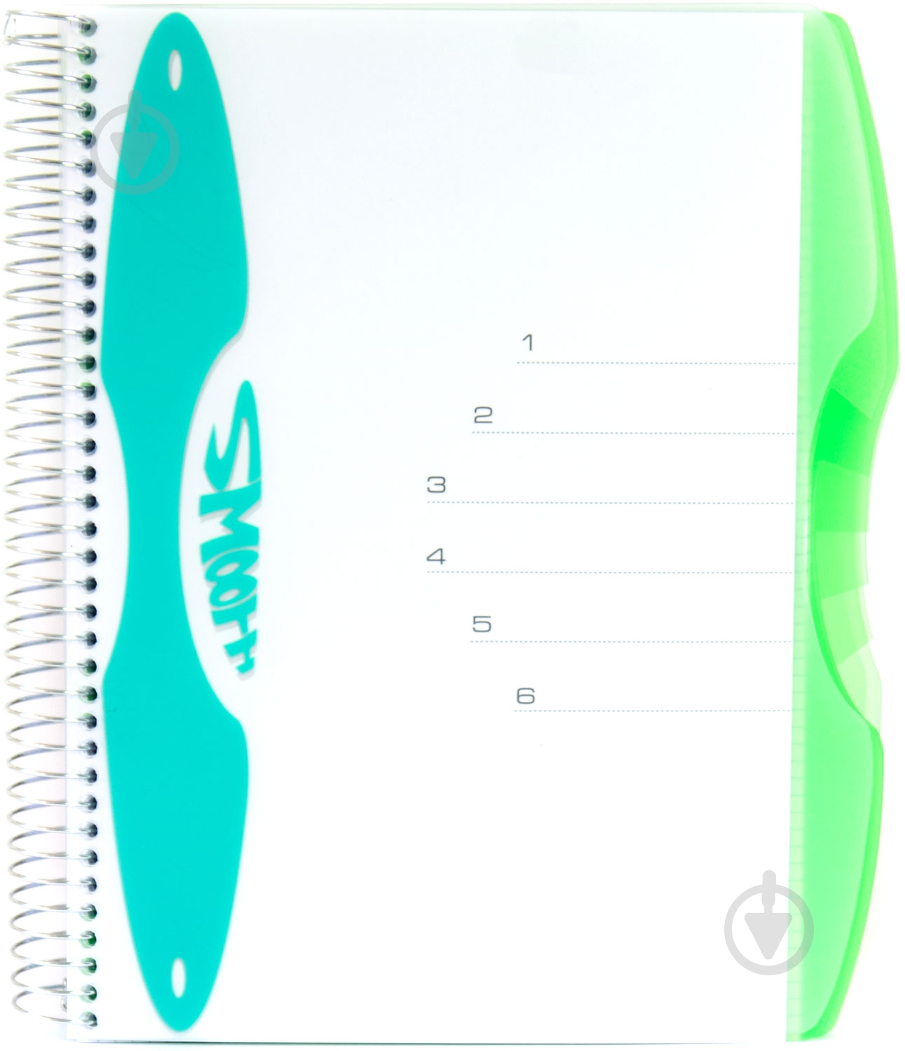 Блокнот Smooth A5 150 листов зеленый с рисунком Mintra - фото 1