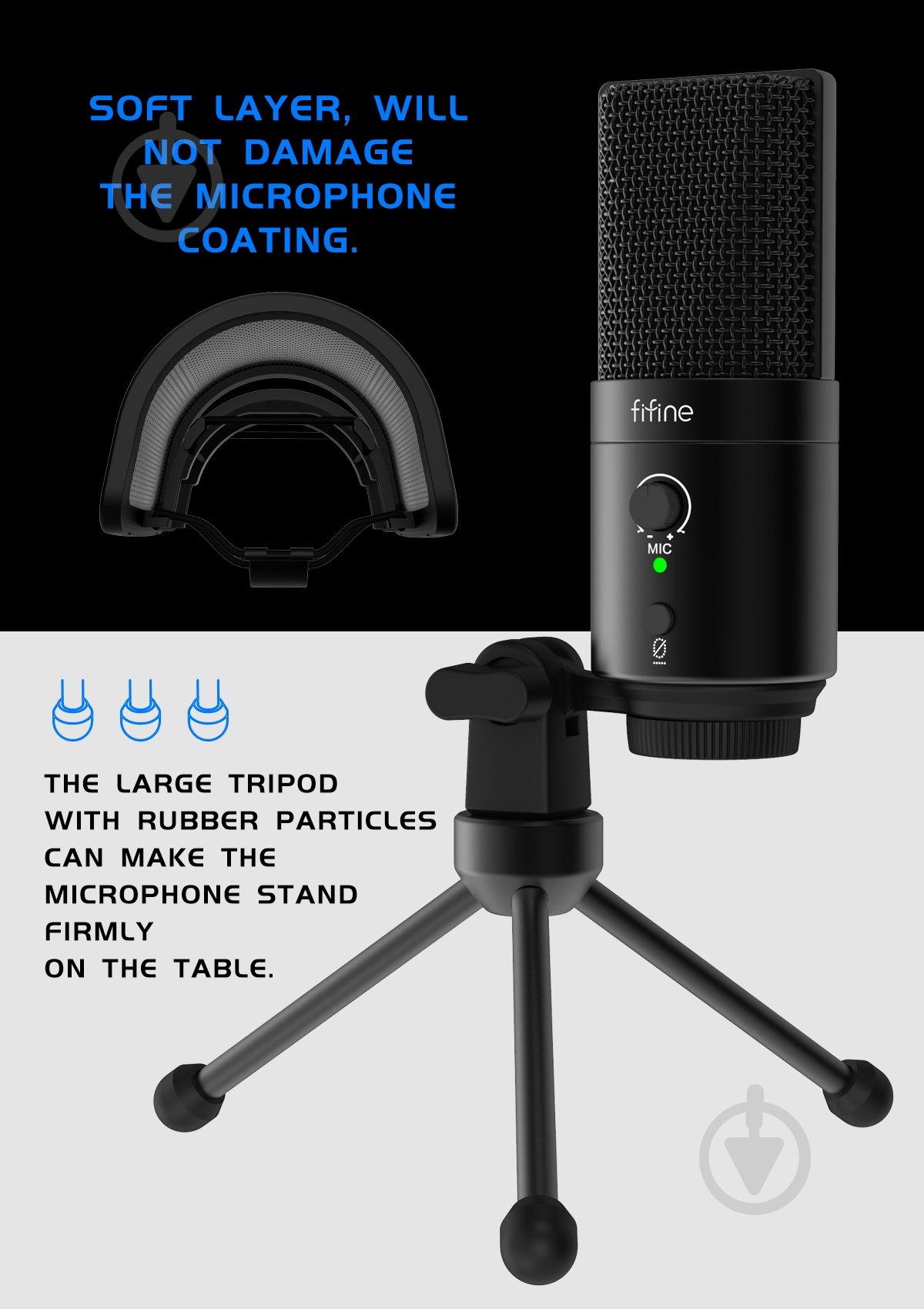 Микрофон FIFINE K683A USB/USB C - фото 7