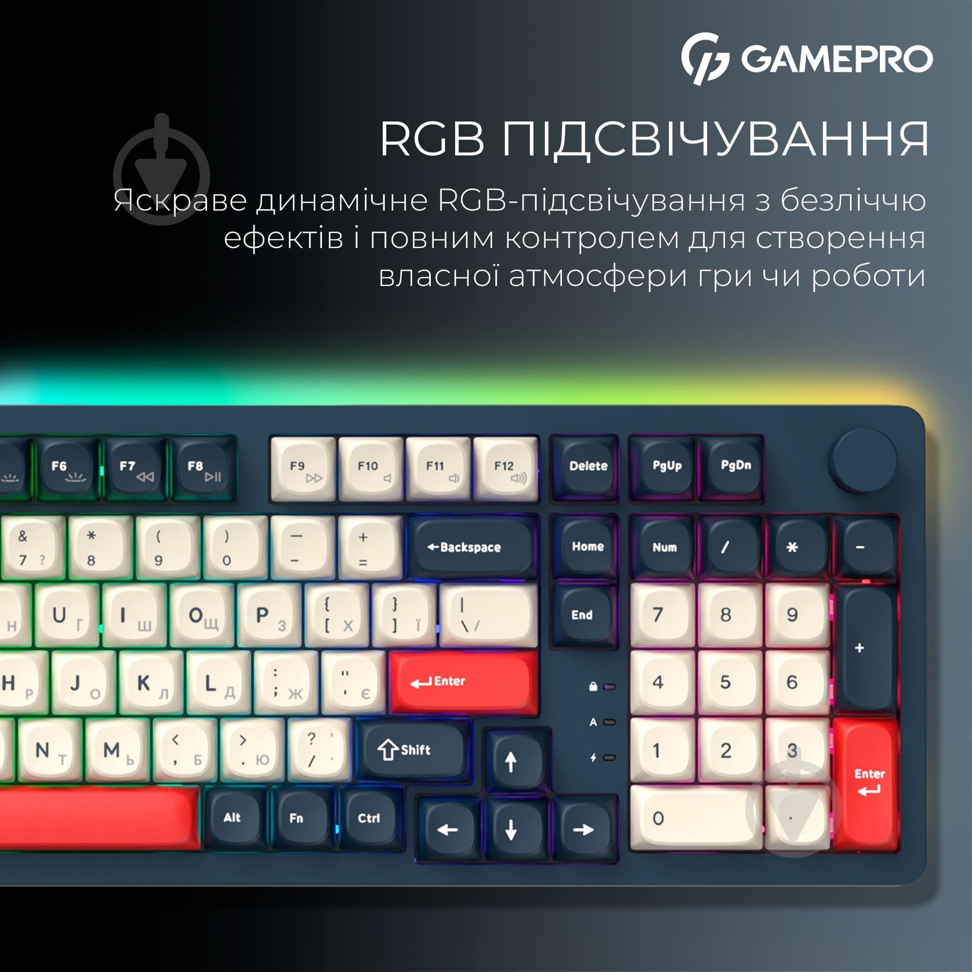 Клавиатура беспроводная GamePro (MK305BL) Asgard Drakkar - фото 15