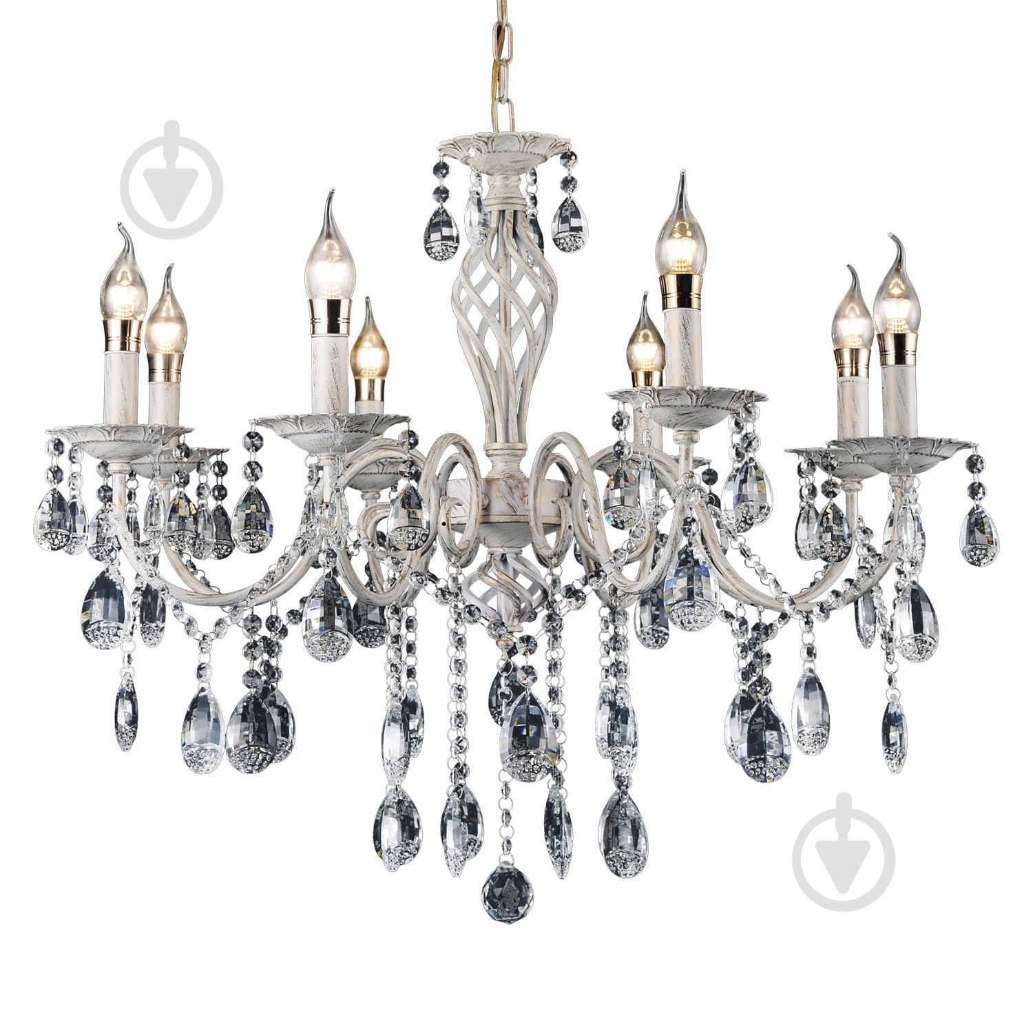 Люстра Victoria Lighting 8x40 Вт E14 белый Barbara/SP8 - фото 1