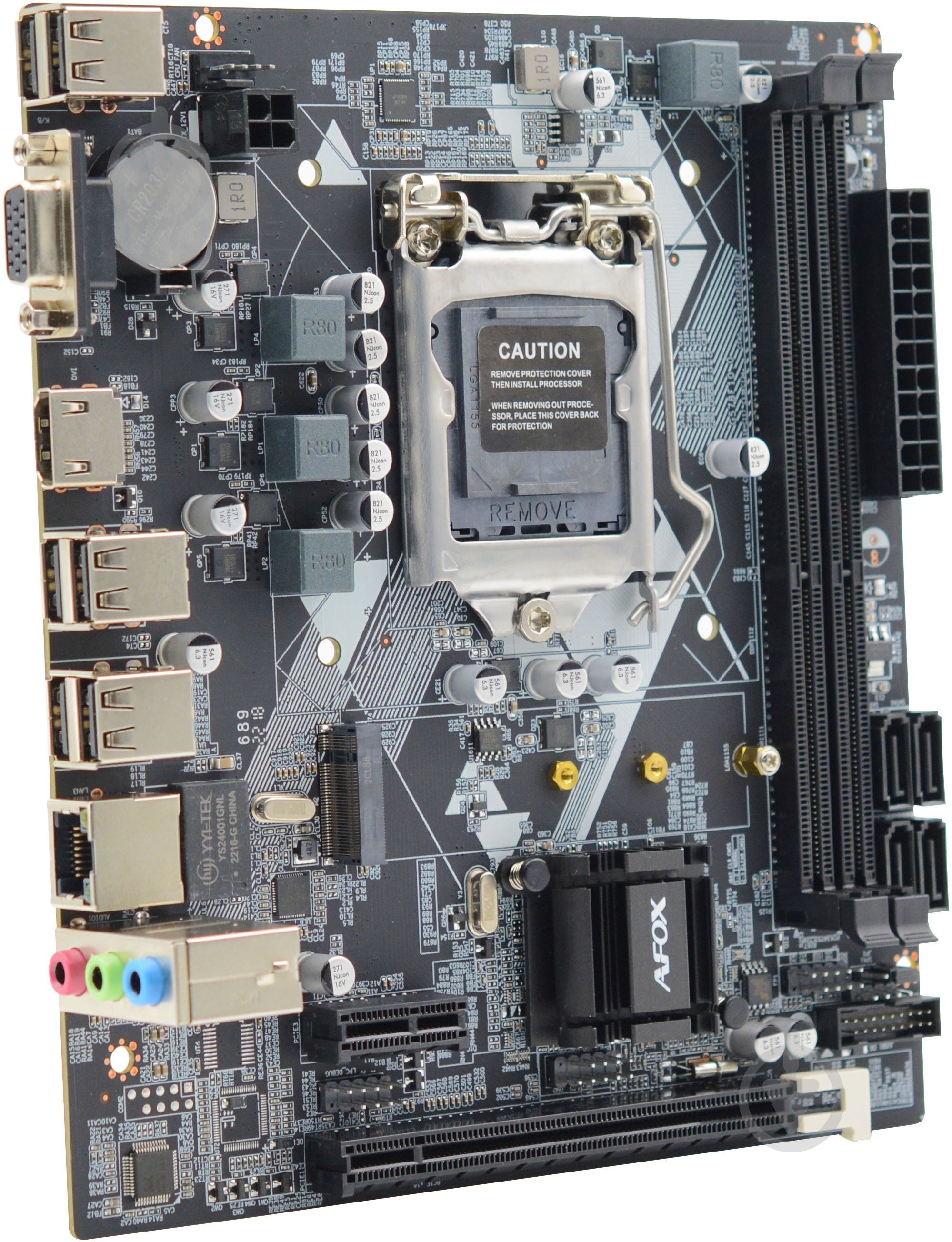 Материнская плата AFOX IH61-MA2-V3 (Socket 1155, Intel G41, micro ATX) - фото 2