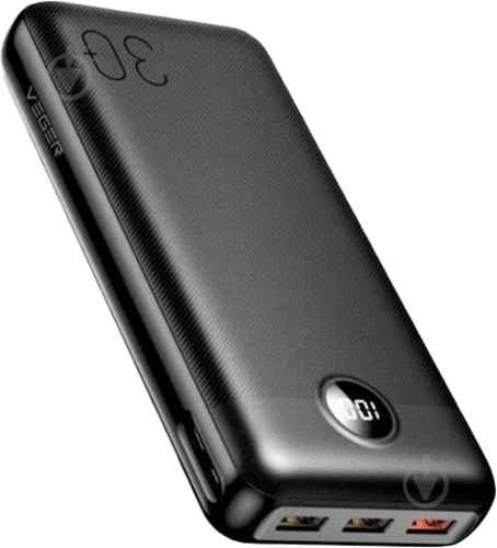Повербанк VEGER L30 30000 mAh black (6970453554167) - фото 3